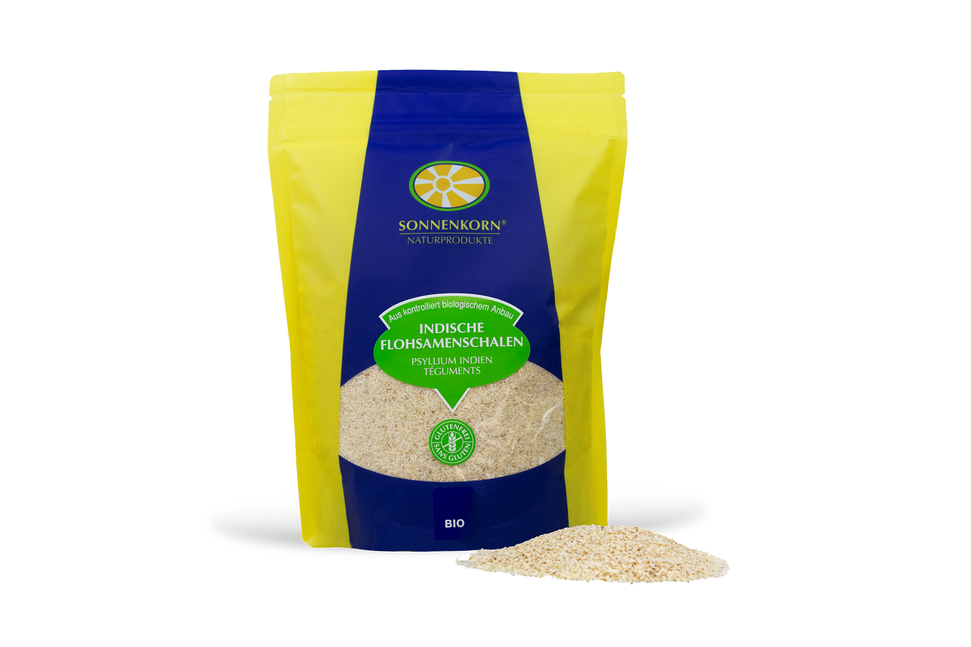 Sonnenkorn Indische Flohsamenschalen BIO Knospe 99% Reinheit 220g