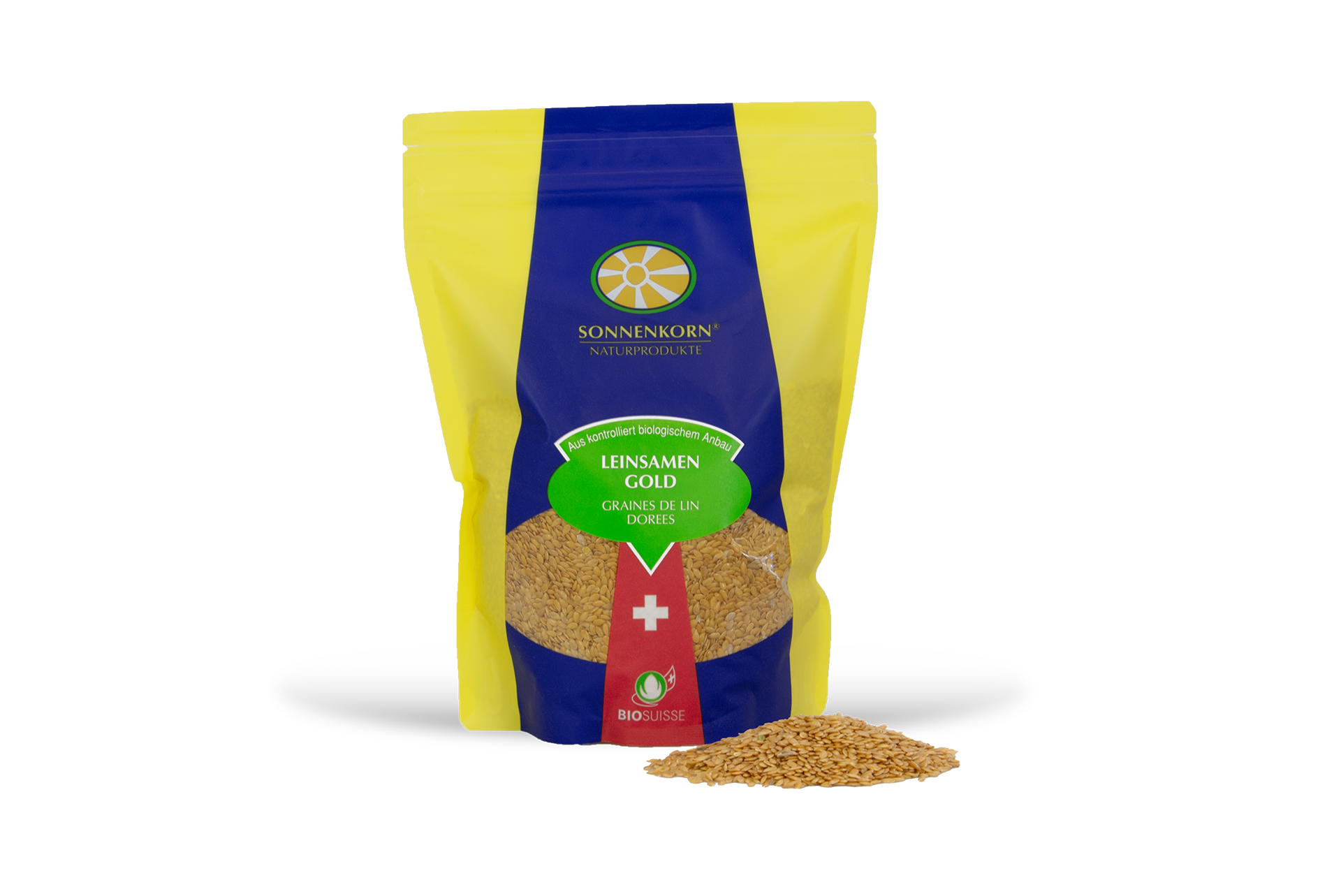 Sonnenkorn Graines de lin doré BIO Bourgeon 500g